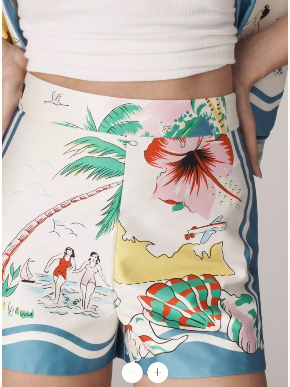 Anna Sui 'Florida' Cotten Sateen Printed Shorts (NWOT)